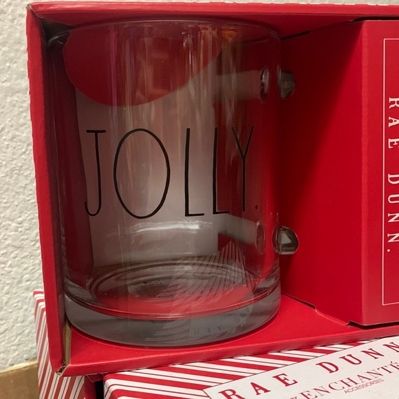 RAE DUNN GLASS COFFEE CUP/MUG, NEW - Picture 2 of 5